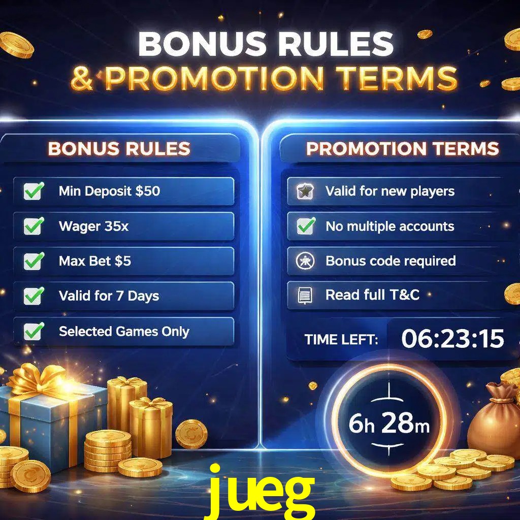 Reglas de promoción jueg y condiciones de bonos explicadas visualmente