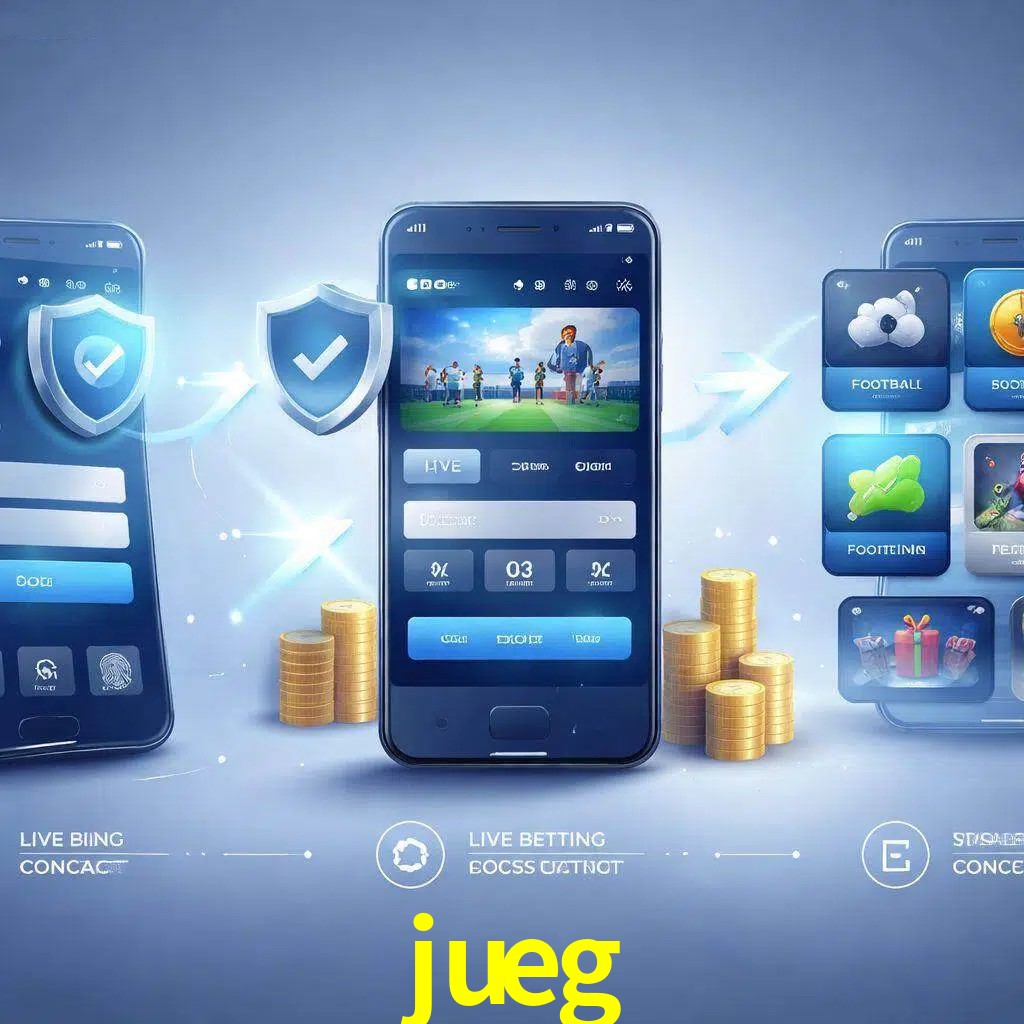 Pasos de acceso a la app jueg en pantalla de teléfono móvil